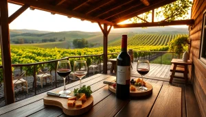 Enjoying a serene moment at Winery Sacramento with a stunning vineyard backdrop.