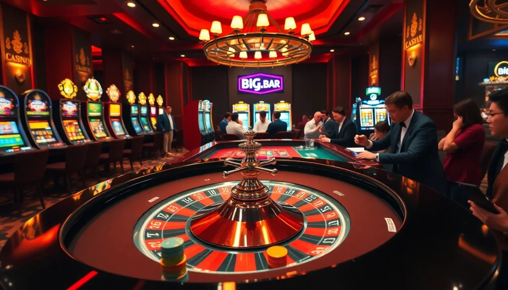 Experience the excitement of winning at BIG88.BAR featuring a luxurious casino scene.