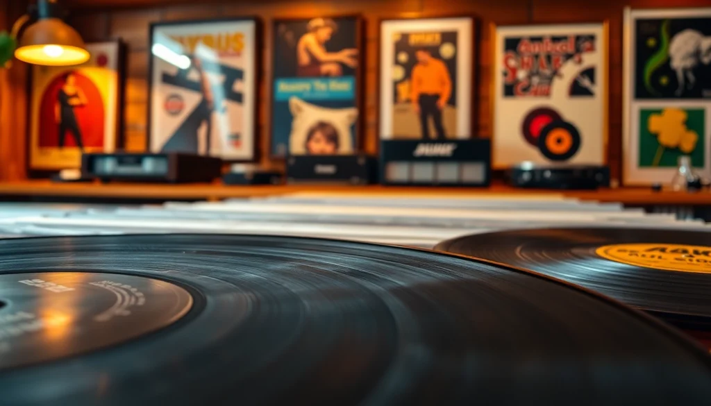 Browse lp records displayed on a shelf, showcasing their vibrant colors and unique textures.