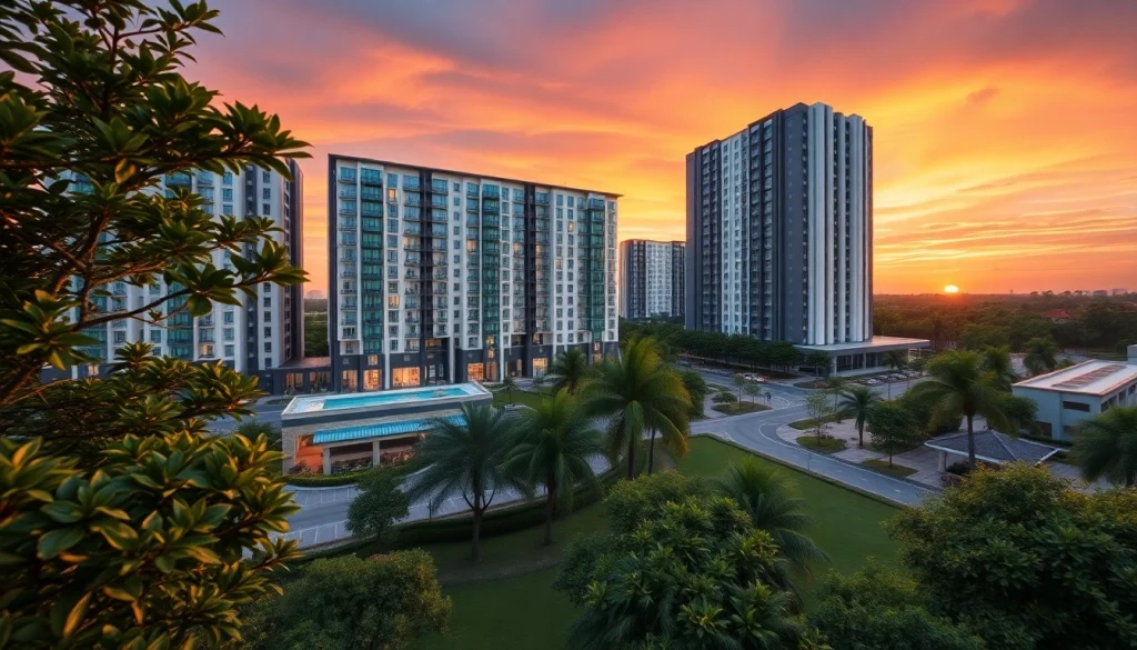View of the luxury residential development at Tampines St 95 EC showcasing modern architecture.
