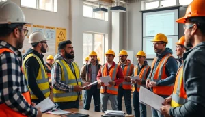 Construction safety training colorado session with diverse participants engaging in hands-on learning.