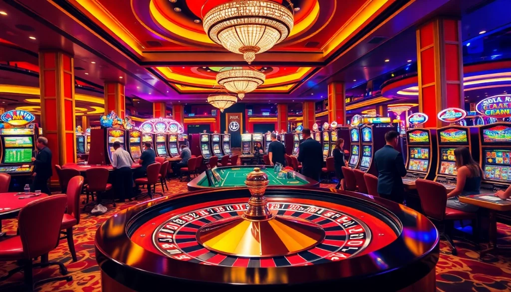 Experience the thrill of winning at S88VIP with vibrant casino tables and excited players.