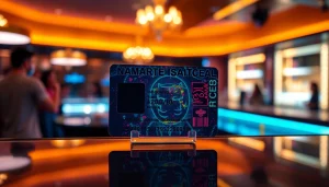 Club21 fake ids showcased on a stylish bar countertop with holograms and micro-text features.