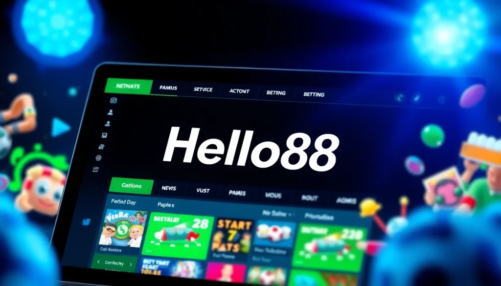 Hello88 online betting platform showcasing vibrant interface design and engaging gameplay.