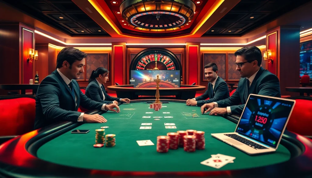 Engage with thrilling poker action at https://kkwin.diy/ in this luxurious casino setting filled with excitement.