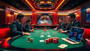 Engage with thrilling poker action at https://kkwin.diy/ in this luxurious casino setting filled with excitement.