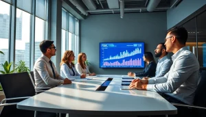 VAT Services in UAE: Financial consultants collaborating in a modern office