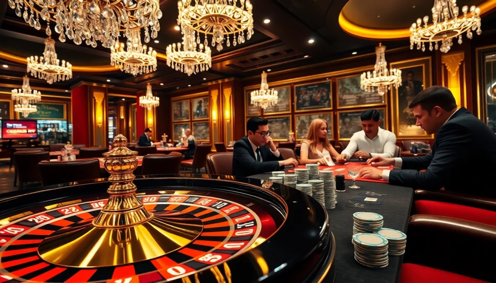 Experience the gaming thrill at 99OK.COM with an elegant casino scene featuring poker chips and a roulette wheel.