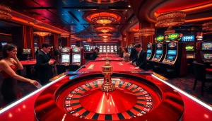 Experience high-stakes action at jun88 casino with thrilling roulette and elegant players.