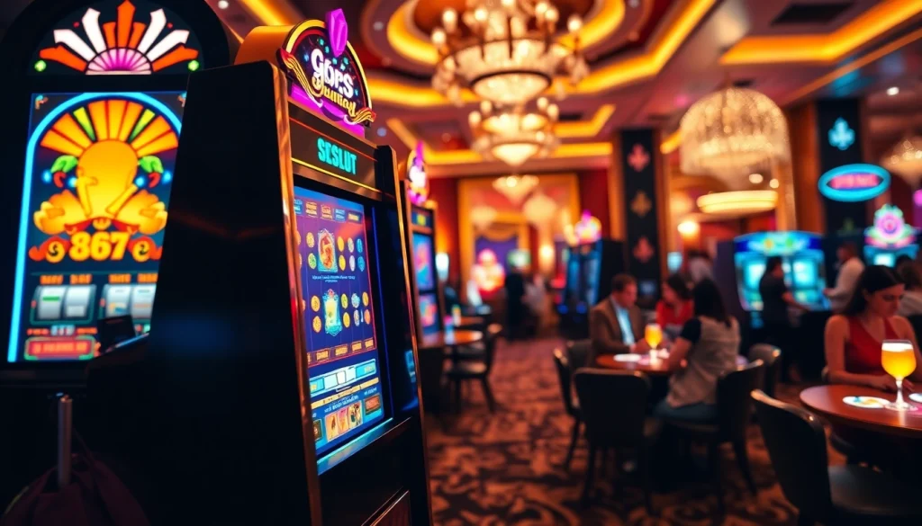 เล่นสล็อต 918kiss slot ที่คาสิโนออนไลน์ที่เต็มไปด้วยสีสันและความสนุกสนาน.