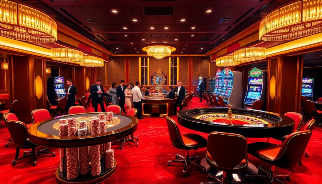 Experience the thrill of gambling at XX88 with luxurious casino atmosphere and vibrant games.
