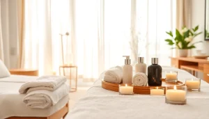 Relaxing atmosphere in top rated beauty spas with serene treatment rooms and calming decor.