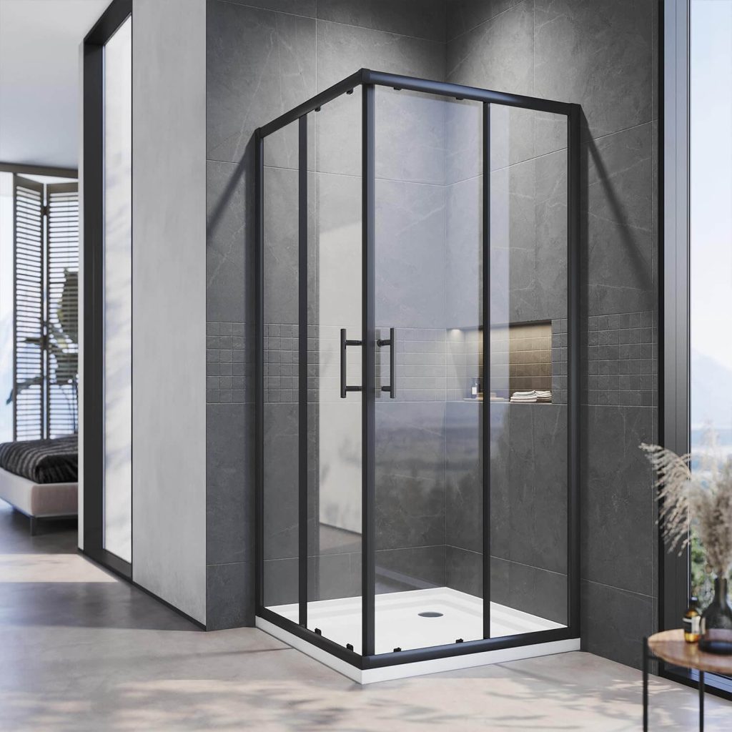 Elegant-showers-Black-Framed-Corner-Rectangular-Shower-Enclosure-with-2-Sliding-Doors-closed_1500x