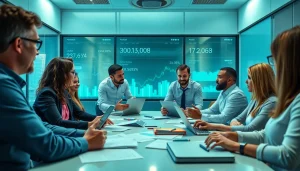 Effective team discussing strategies to hire commission sales reps in a professional setting.