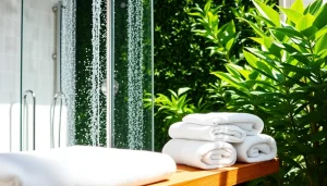 Transform your bathing experience with a sunny shower that brightens your day.