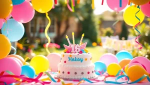 Creating a memorable customizable birthday party with personalized decorations and festive setup.