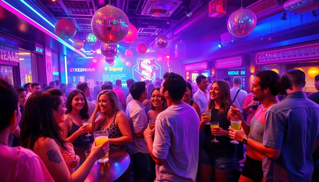 迷人的夜生活场景，在夜总会里快乐的人群展现出吃瓜网的生动本质。