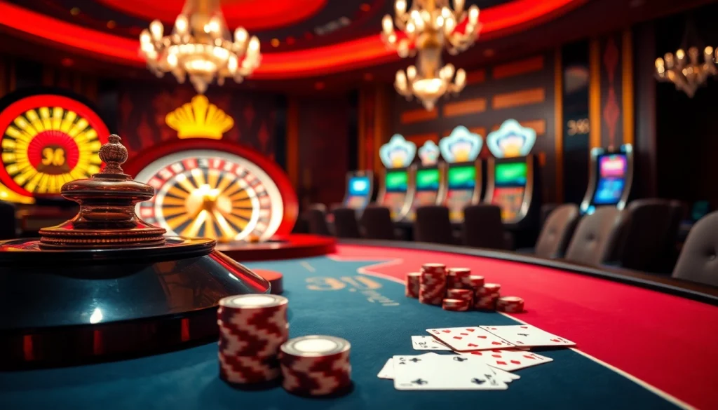 Exciting poker action at 98win98, featuring high-quality chips and cards during gameplay.