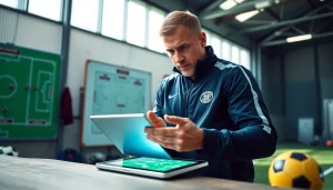 การวิเคราะห์บอลวันนี่โดยโค้ชฟุตบอลที่มีอุปกรณ์ยุทธวิธี