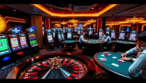 Experience thrilling gameplay at Onicplay with vibrant slot machines and poker action.