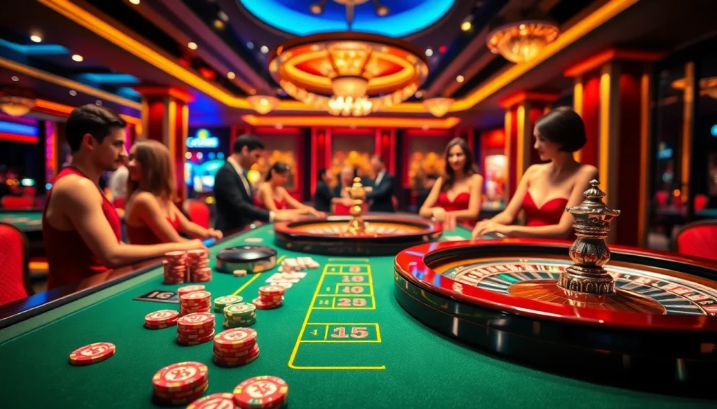 Experience the excitement of GG88 casino gaming with vibrant poker chips and elegant tables.