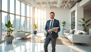 Showcasing www.tbplhomes.com real estate expertise in a modern office environment.