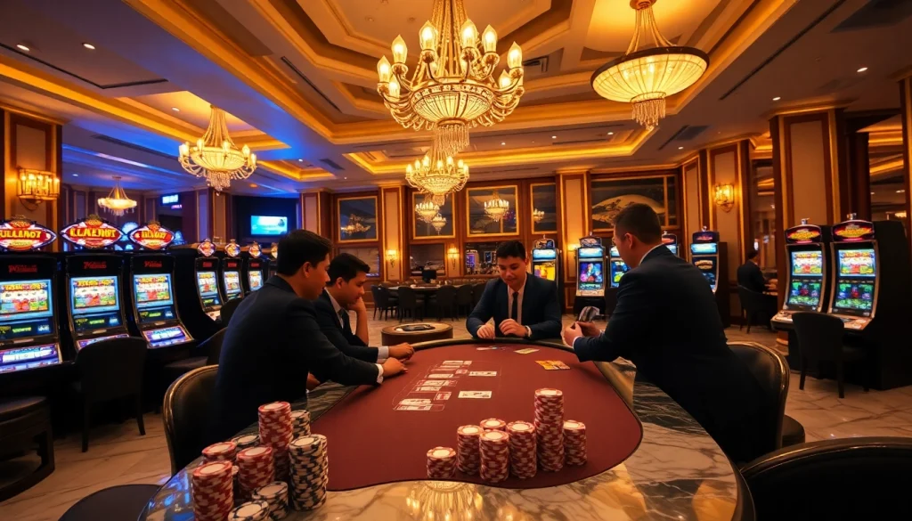 Experience the thrill of Clube VIP HHBET with luxurious gaming at a high-stakes casino table.