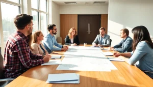 Engaging construction advocacy Colorado meeting with diverse participants discussing plans.