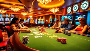 Experience the thrill of MK8 betting at a luxurious casino table with vibrant action and excitement.