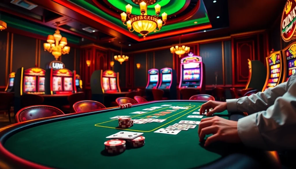 Engage in flawless gameplay with רמי אונליין amidst a vibrant casino atmosphere.
