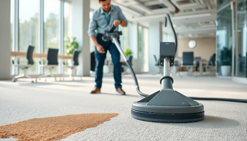 Enhance your environment with expert commercial carpet cleaning techniques showcased in an office.