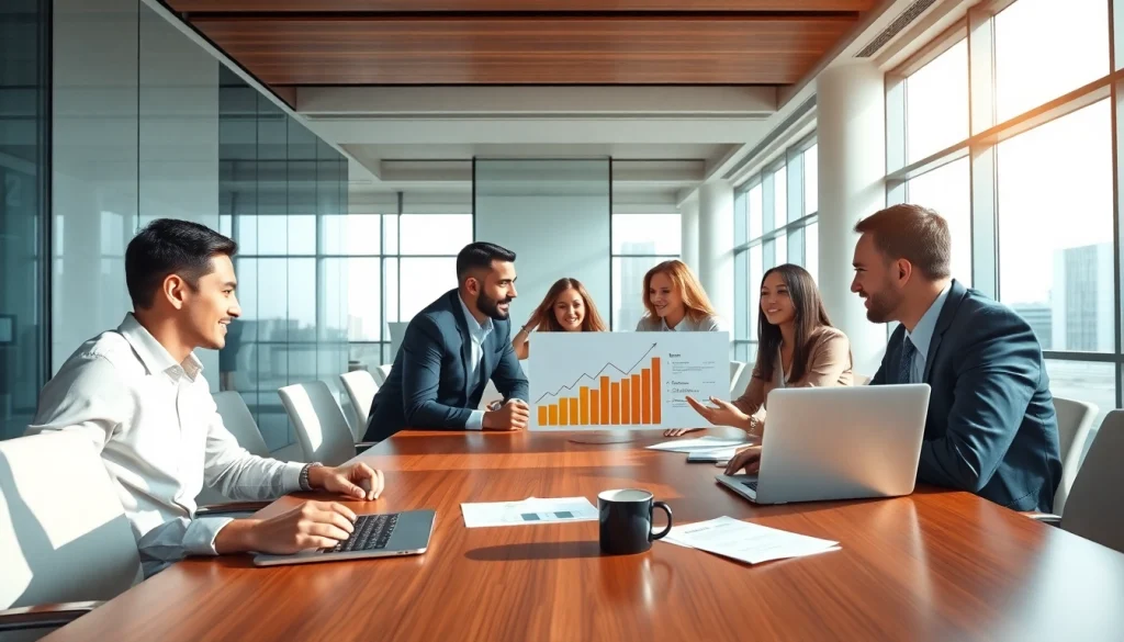 Engage with impactful business growth insights during a dynamic meeting.