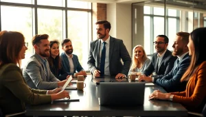 Showcases founder leadership insights during a collaborative meeting with engaged colleagues.