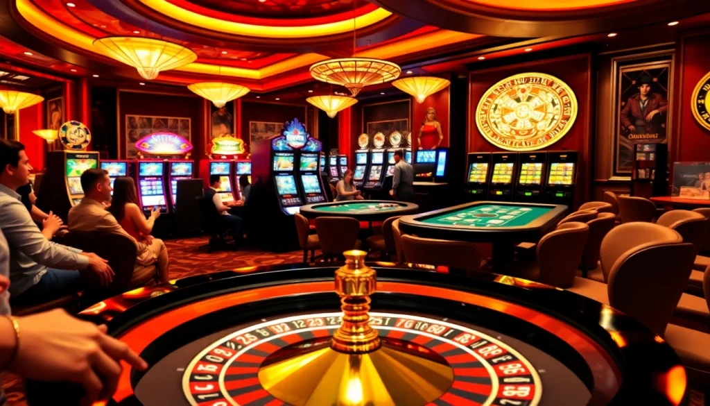 Experience the thrill of F8BET at a vibrant casino with roulette and poker.