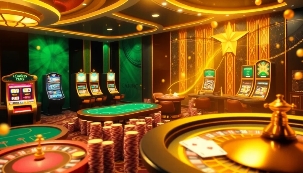 Engage in thrilling online casino games at 789f.best with colorful slot machines and card tables.