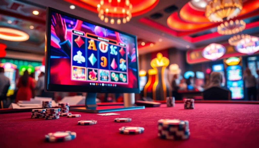 Slot gacor yang menarik dengan tampilan kasino online yang modern dan memikat.