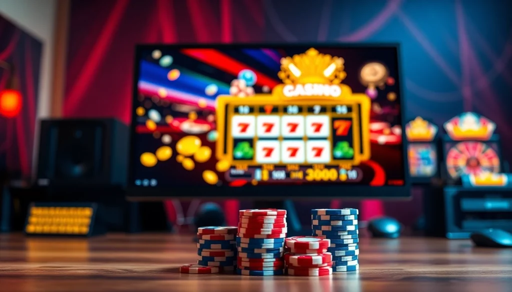 Putar slot depo 1k dengan semangat di atas meja permainan modern.