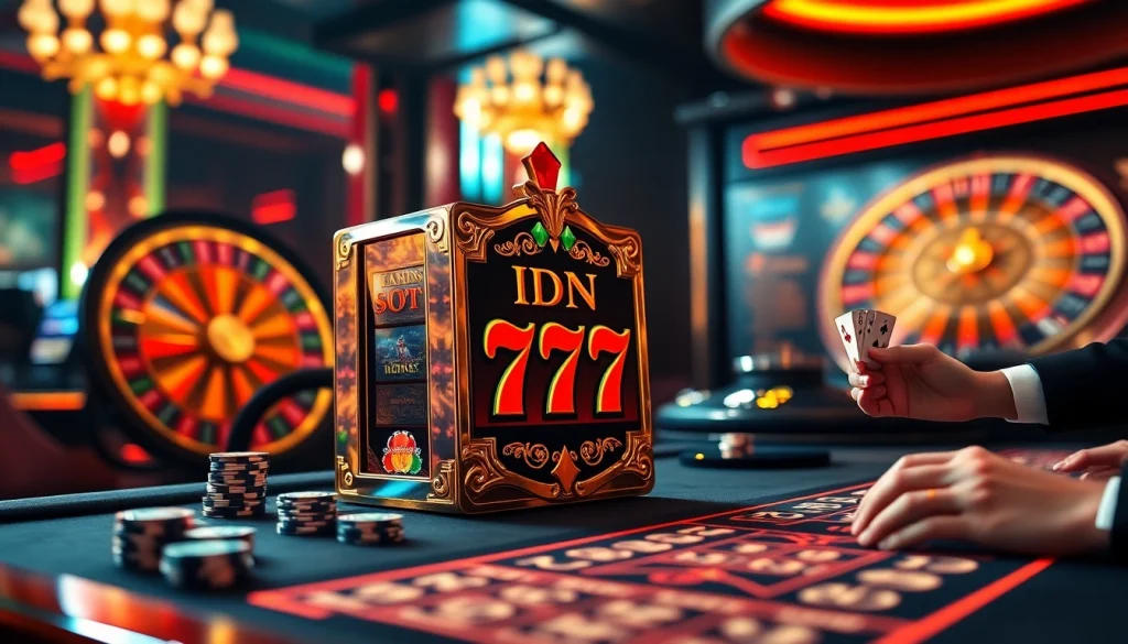 Experience the thrill of winning at the IDN Slot 777 with vibrant casino games and excitement.