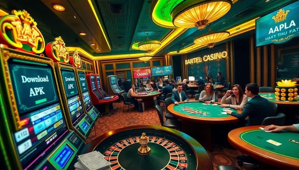 Engage in thrilling slot action as you download APK for the ultimate mobile gambling experience.