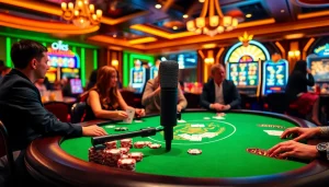 The excitement of gambling comes alive with MV 88 microphone capturing the thrill at a poker table.