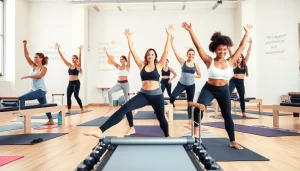 最新のスタジオでピラティスを実践する人々の様子。ピラティス おすすめのワークアウトを紹介。