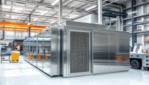 Cold room manufacturers uk producing advanced refrigeration systems in a modern facility.