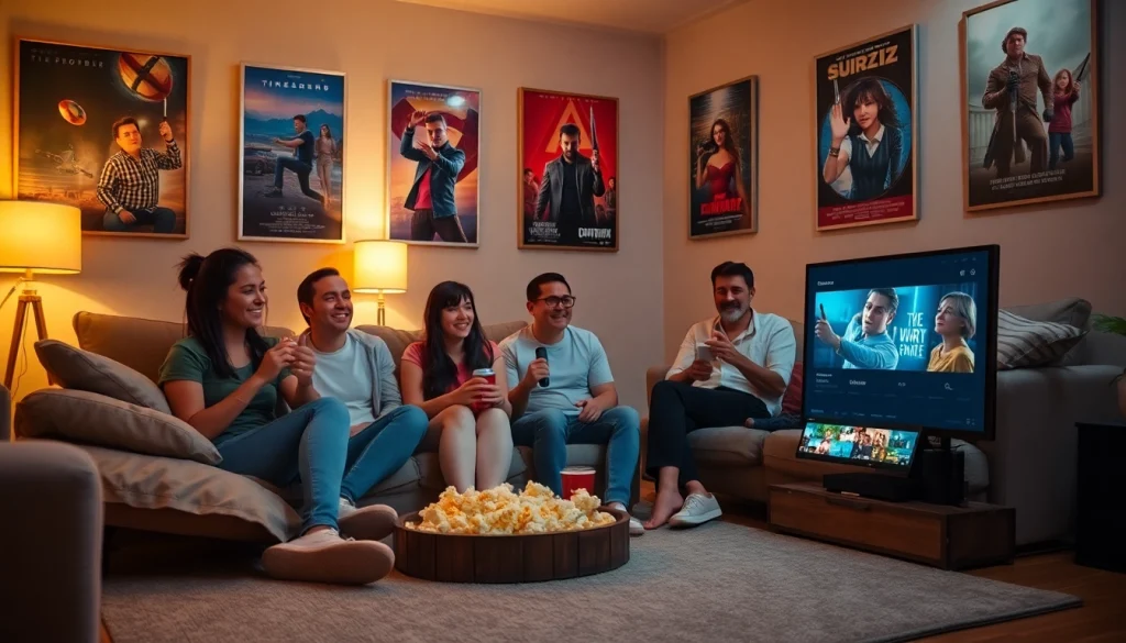 สนุกกับการดูหนังออนไลน์ในห้องนั่งเล่นที่อบอุ่นและมีเสน่ห์