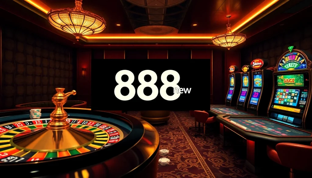 Experience the thrill of the 888 new online casino, featuring vibrant slot machines and exciting gaming interfaces.